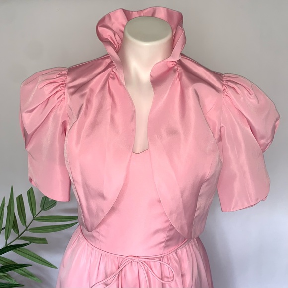 c r o w n :: Rare True Vintage Princess Satin Gown Bolero Jacket ILGWU - Picture 11 of 16
